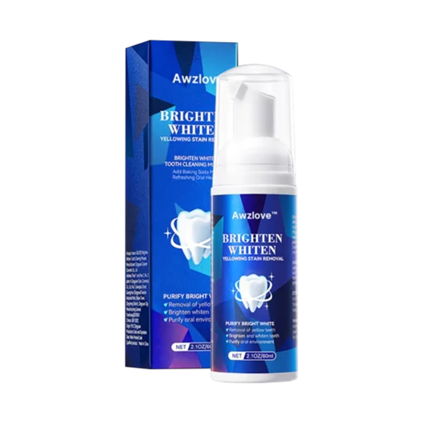 Home Fashion Bright White Teeth Cleaning Mousse