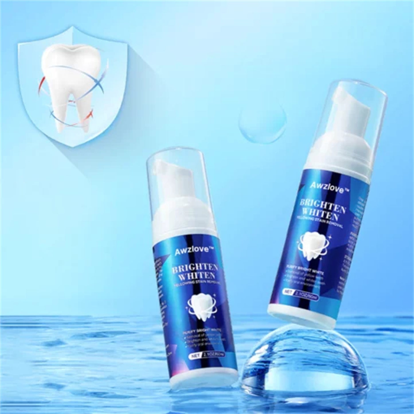 Home Fashion Bright White Teeth Cleaning Mousse