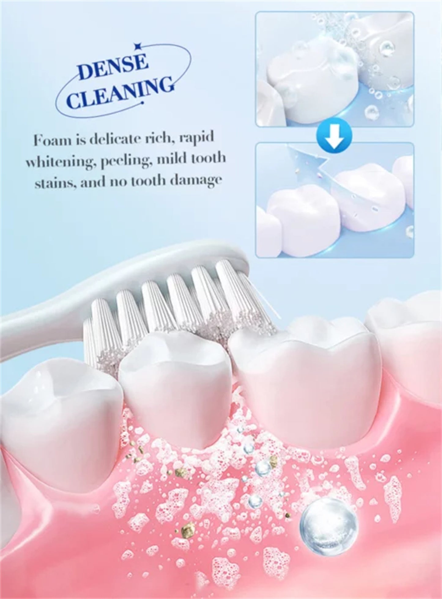 Home Fashion Bright White Teeth Cleaning Mousse