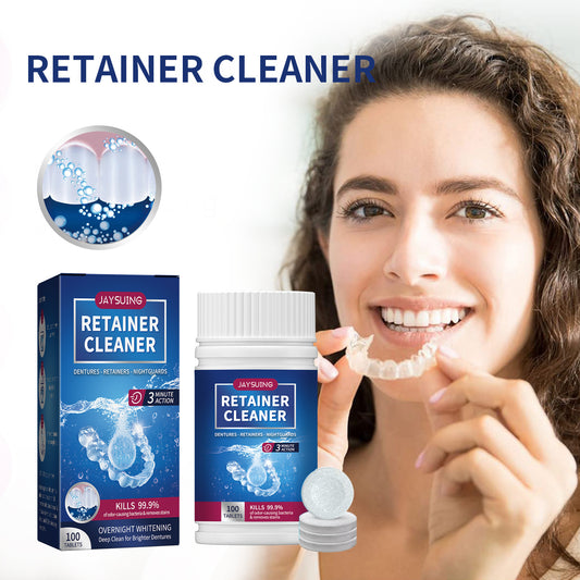 False Tooth Clean Sheet Dazzling White Denture Oral Cleaning